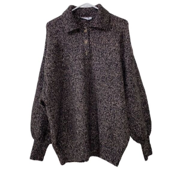 Zara Marbled Knit Brown & Pink Oversized
Sweater (Size Small) - Picture 5 of 9